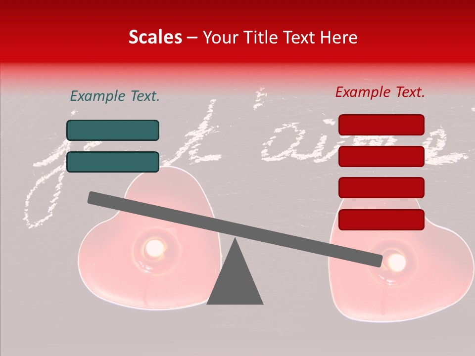 Amour Bougie St Valentin PowerPoint Template