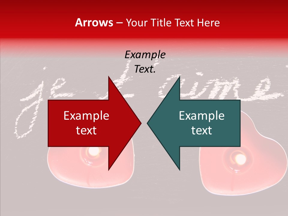 Amour Bougie St Valentin PowerPoint Template