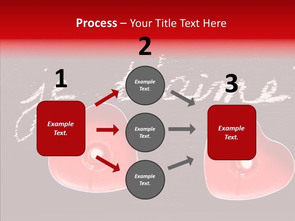 Amour Bougie St Valentin PowerPoint Template