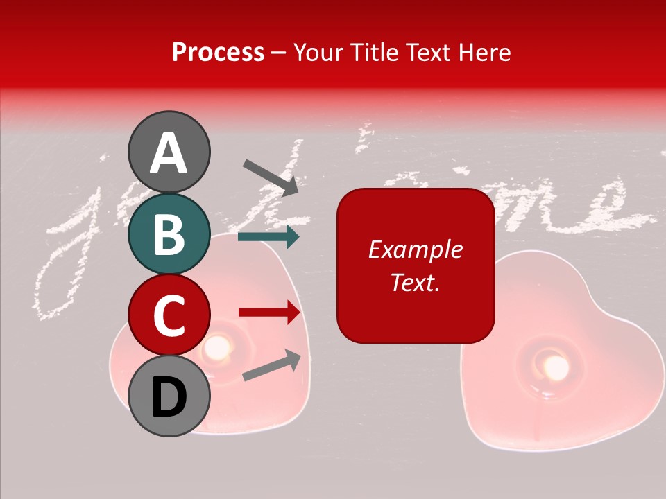 Amour Bougie St Valentin PowerPoint Template