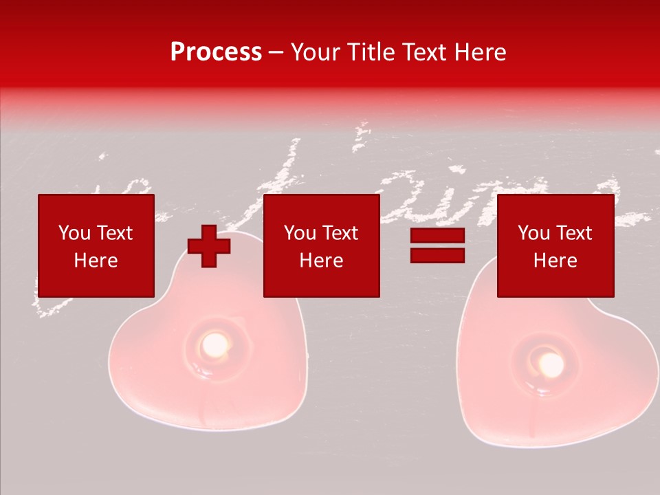 Amour Bougie St Valentin PowerPoint Template