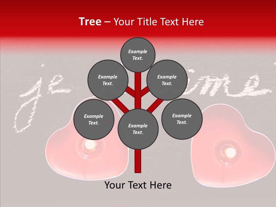 Amour Bougie St Valentin PowerPoint Template