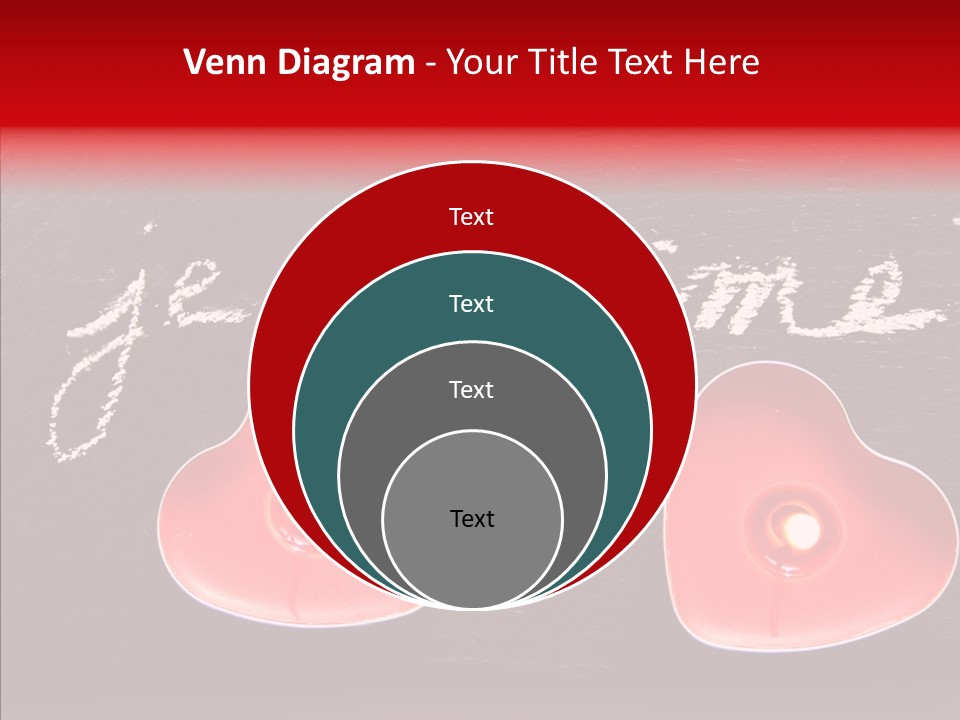 Amour Bougie St Valentin PowerPoint Template