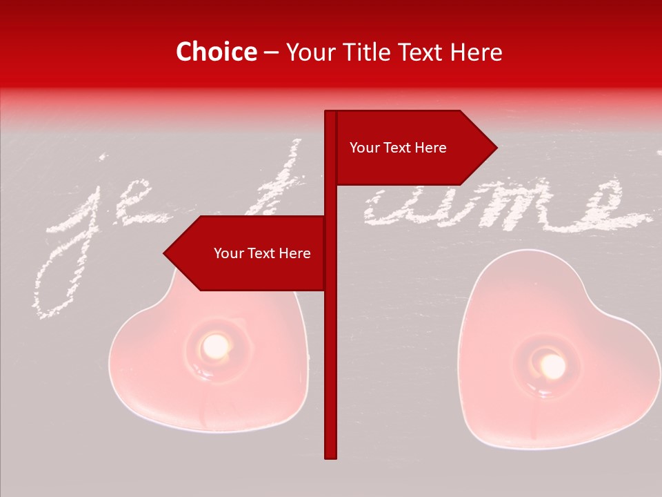 Amour Bougie St Valentin PowerPoint Template