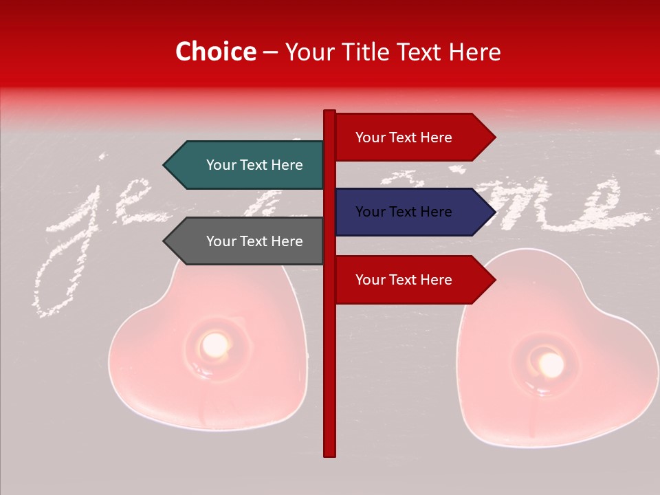 Amour Bougie St Valentin PowerPoint Template