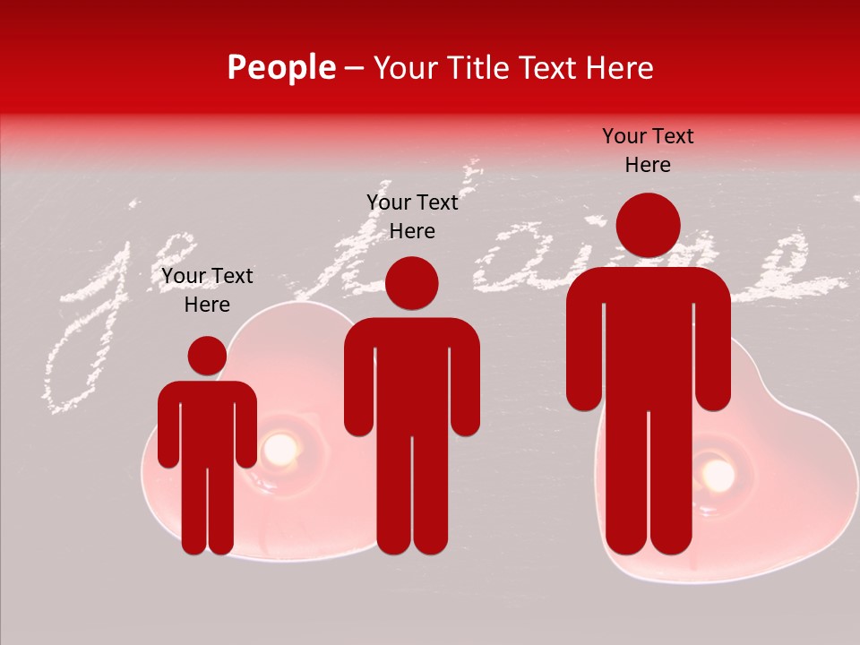 Amour Bougie St Valentin PowerPoint Template