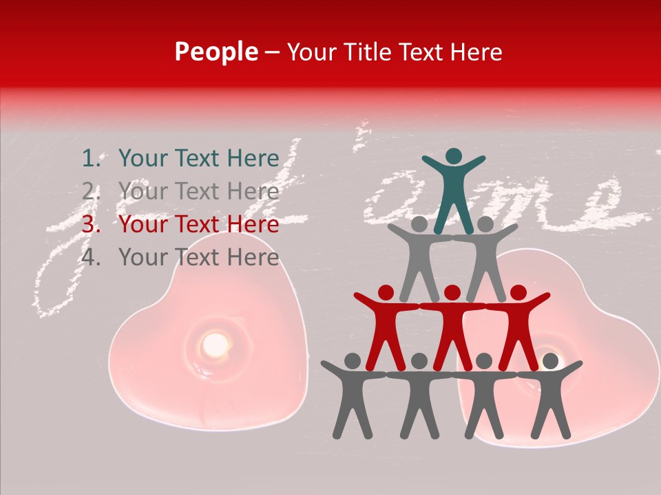 Amour Bougie St Valentin PowerPoint Template