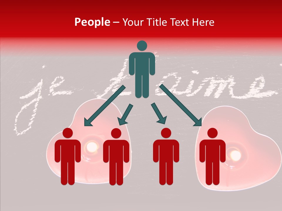 Amour Bougie St Valentin PowerPoint Template