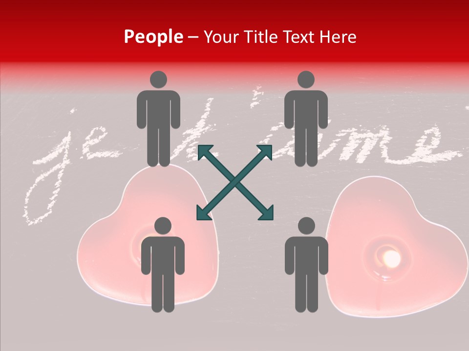 Amour Bougie St Valentin PowerPoint Template