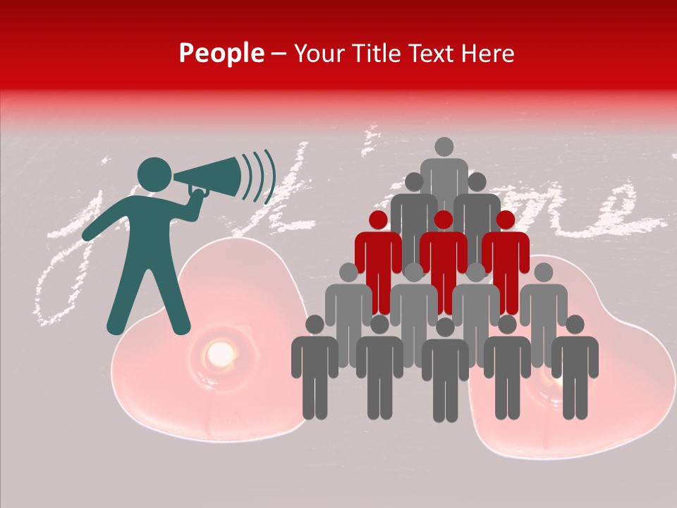 Amour Bougie St Valentin PowerPoint Template