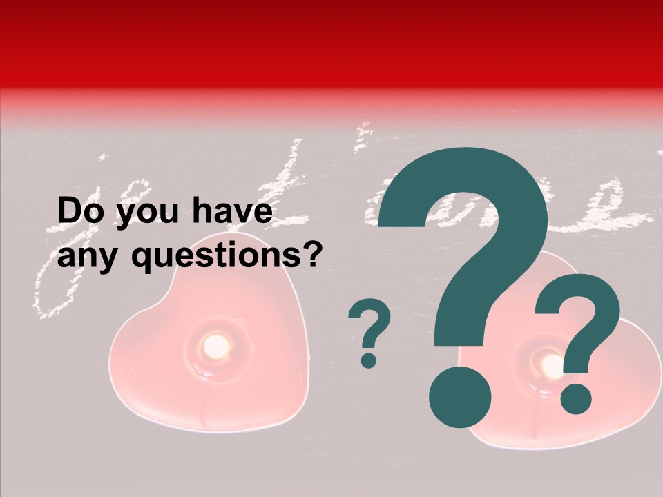 Amour Bougie St Valentin PowerPoint Template