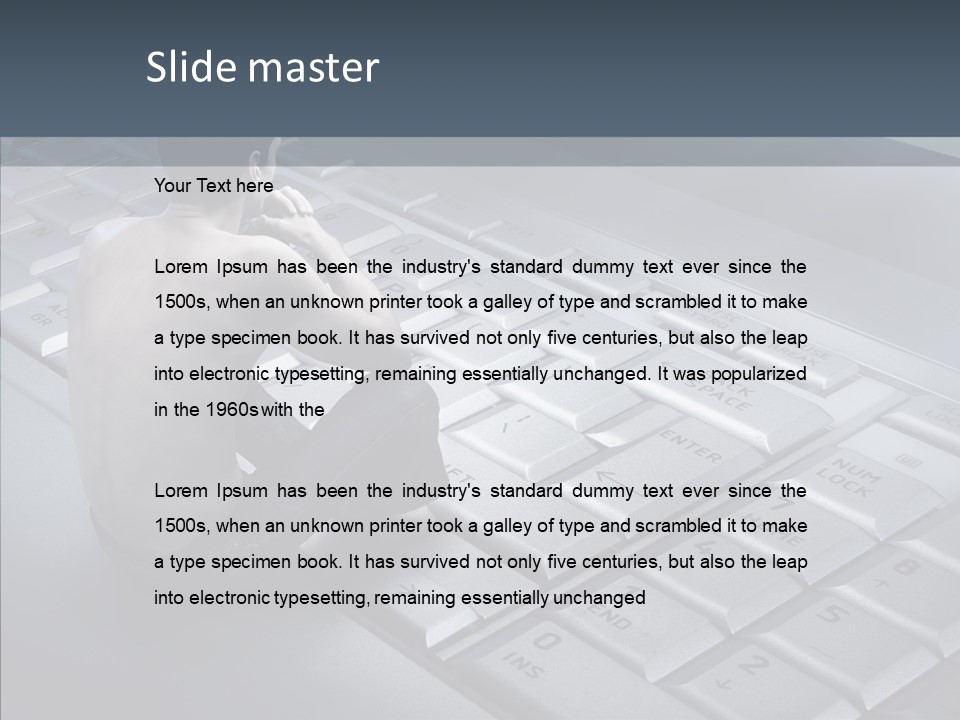 Sad Looking Modern PowerPoint Template