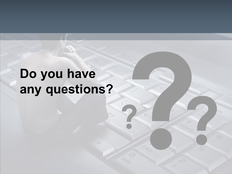 Sad Looking Modern PowerPoint Template