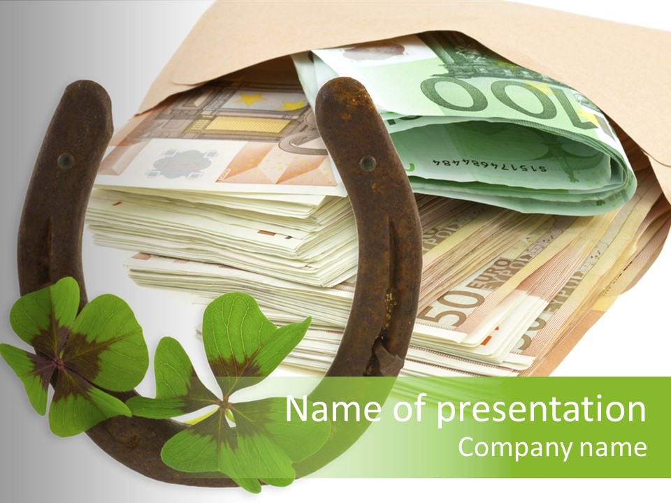 Gain Billets Gros Lot PowerPoint Template