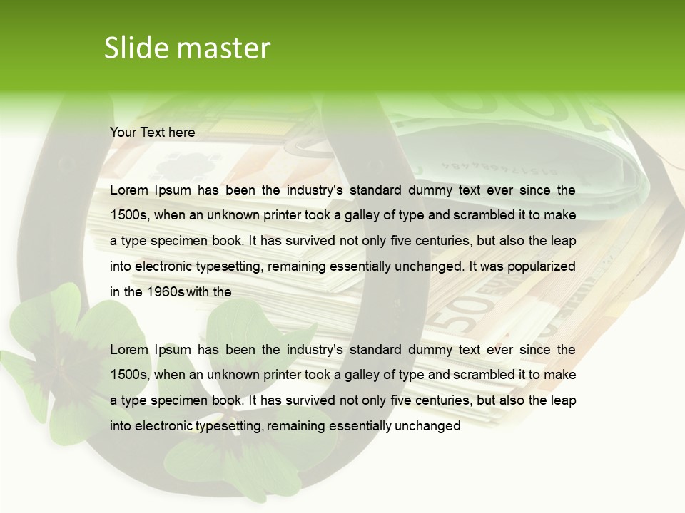 Gain Billets Gros Lot PowerPoint Template