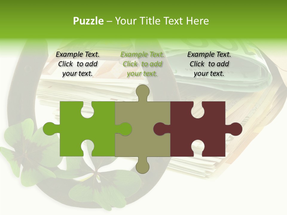 Gain Billets Gros Lot PowerPoint Template