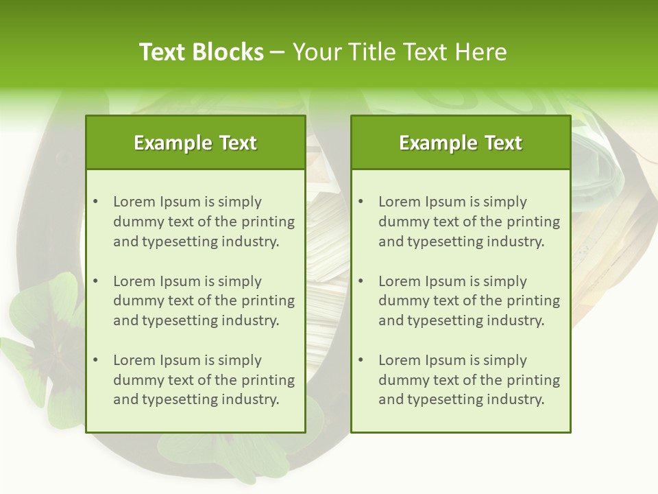 Gain Billets Gros Lot PowerPoint Template