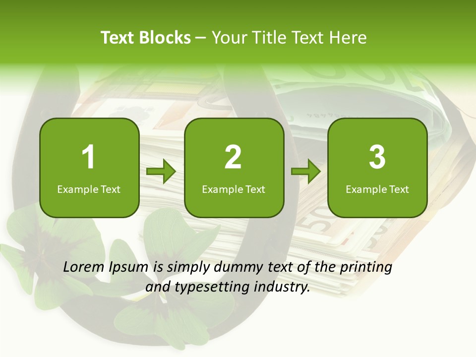 Gain Billets Gros Lot PowerPoint Template