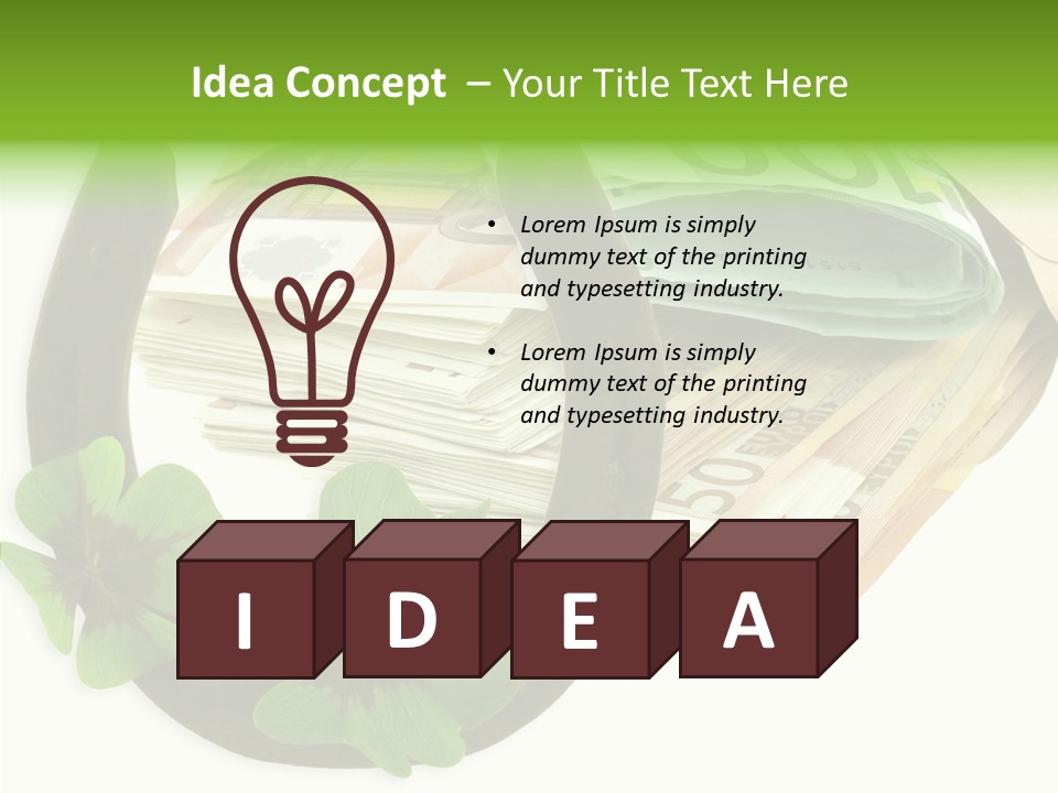 Gain Billets Gros Lot PowerPoint Template