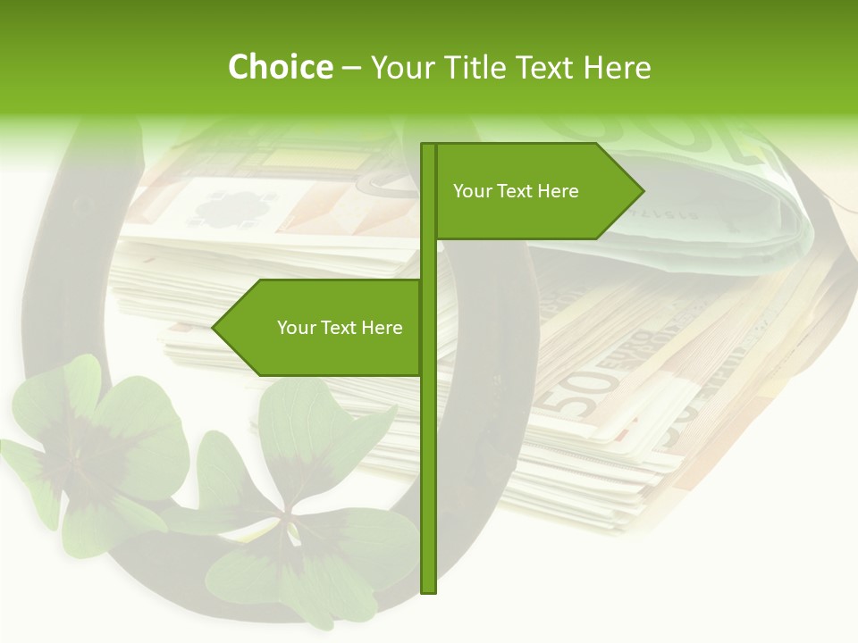 Gain Billets Gros Lot PowerPoint Template