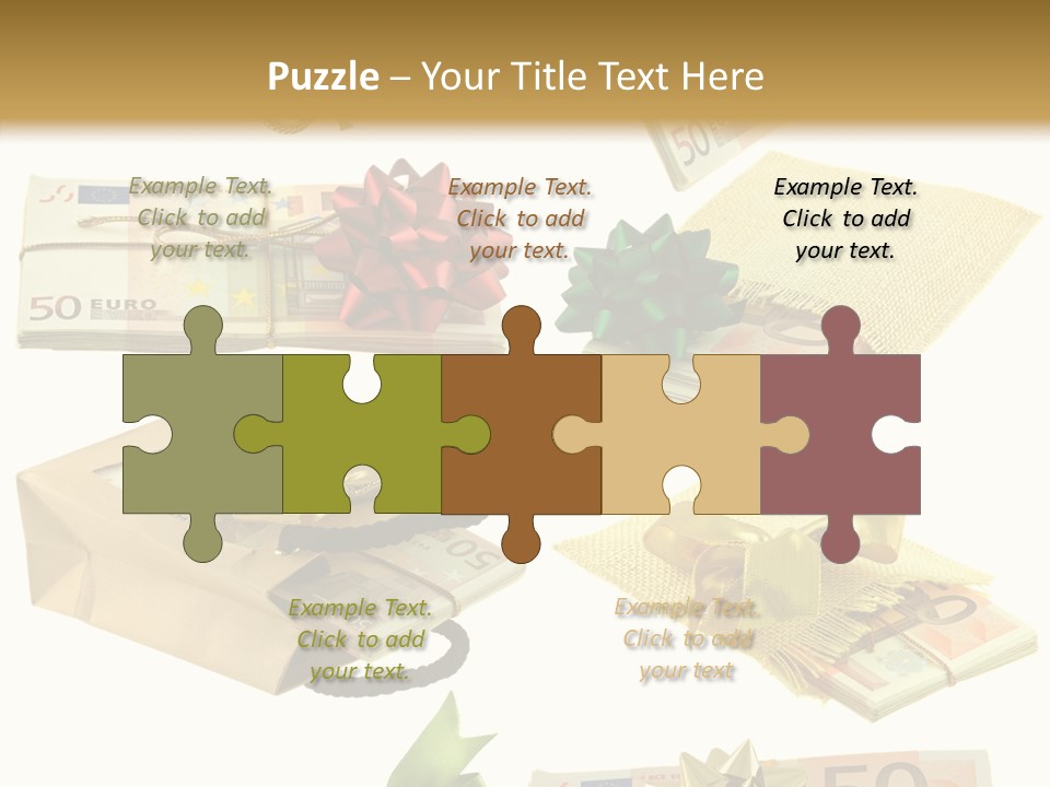 Billets Paquet Ornement PowerPoint Template