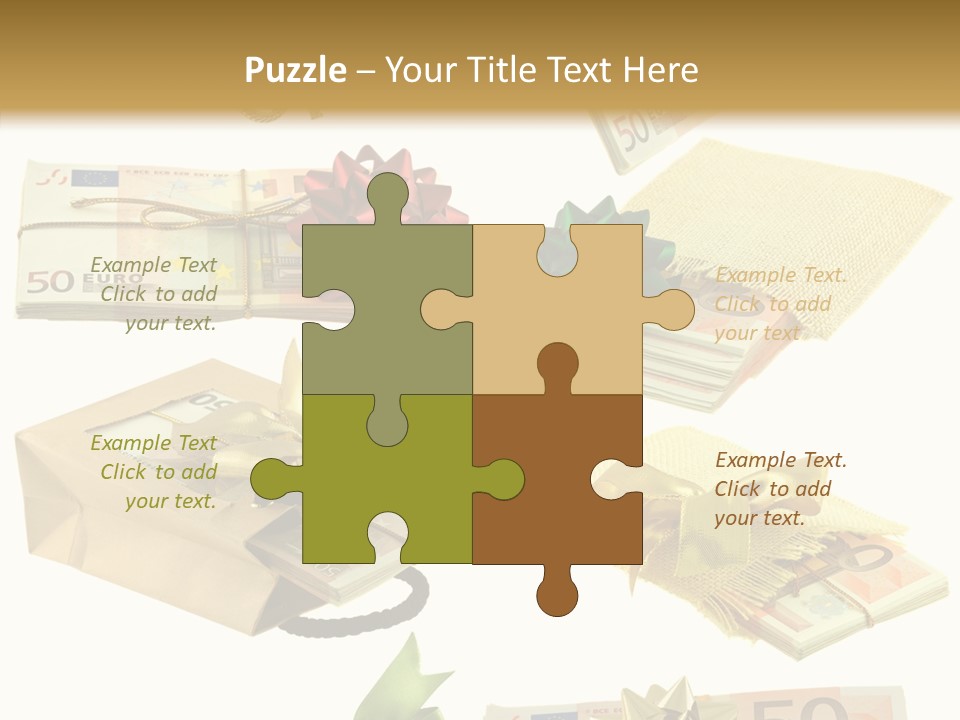 Billets Paquet Ornement PowerPoint Template