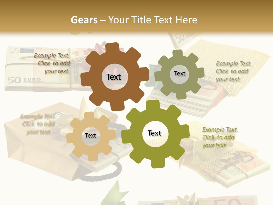 Billets Paquet Ornement PowerPoint Template