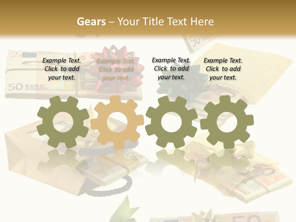 Billets Paquet Ornement PowerPoint Template