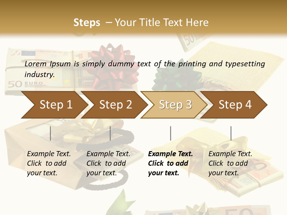 Billets Paquet Ornement PowerPoint Template