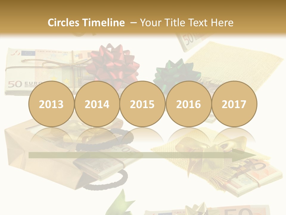 Billets Paquet Ornement PowerPoint Template