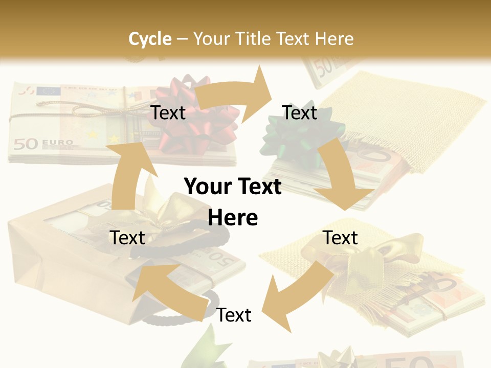 Billets Paquet Ornement PowerPoint Template