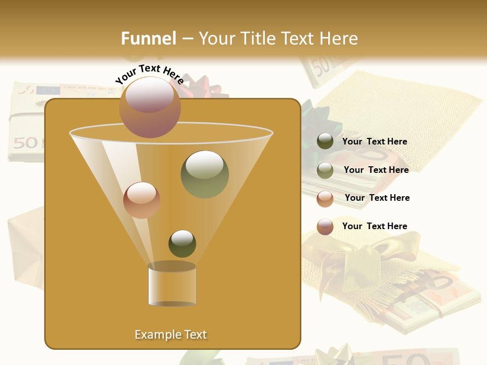 Billets Paquet Ornement PowerPoint Template