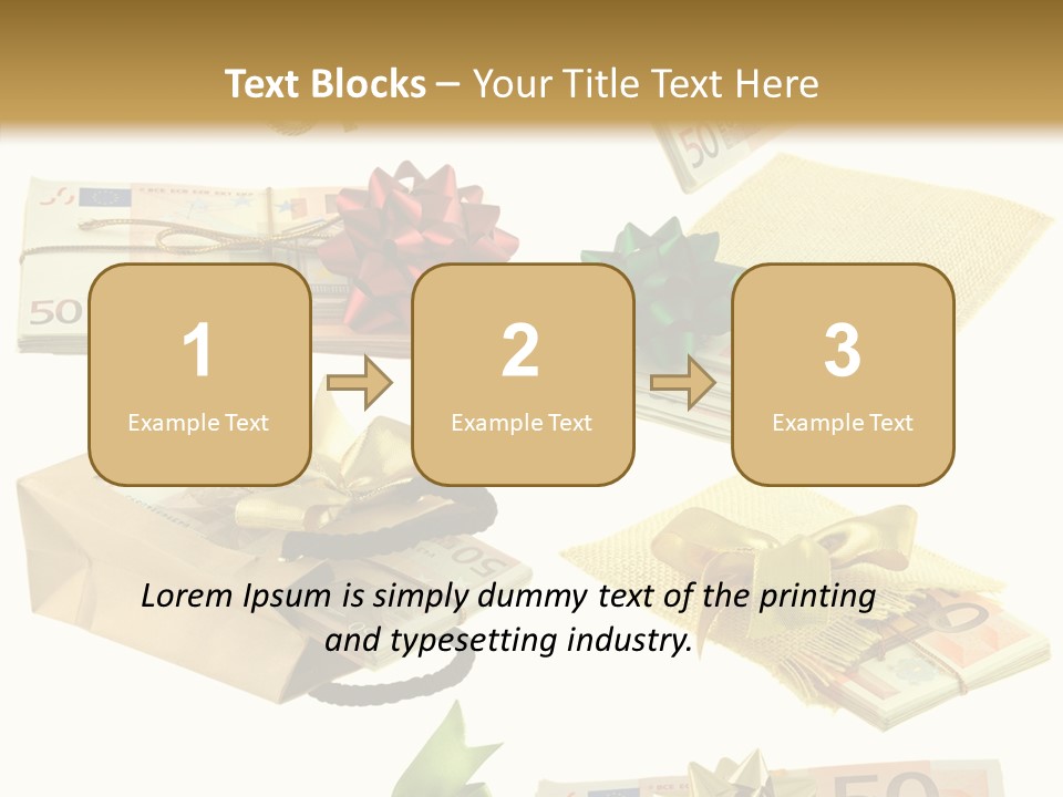 Billets Paquet Ornement PowerPoint Template