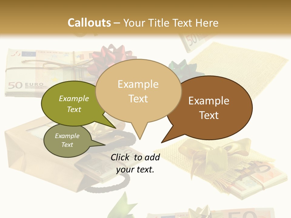 Billets Paquet Ornement PowerPoint Template