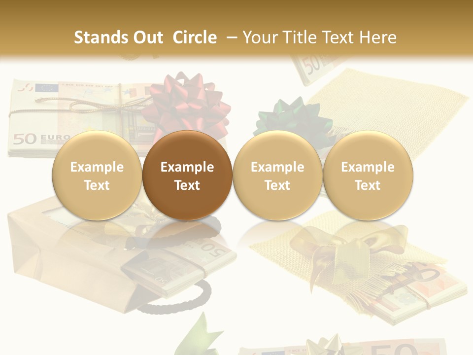 Billets Paquet Ornement PowerPoint Template