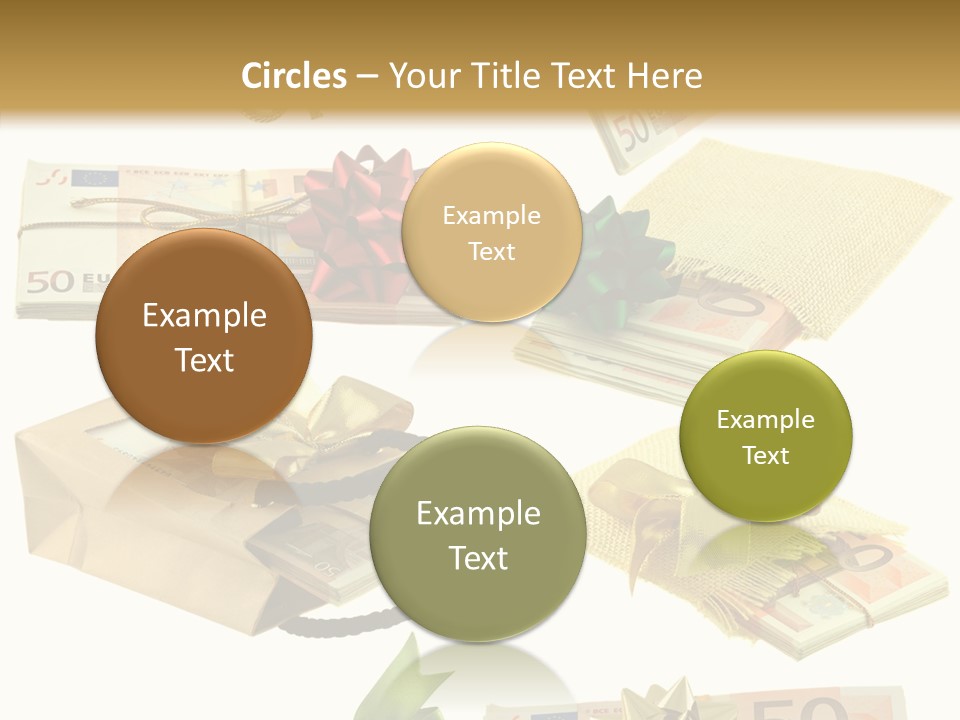 Billets Paquet Ornement PowerPoint Template