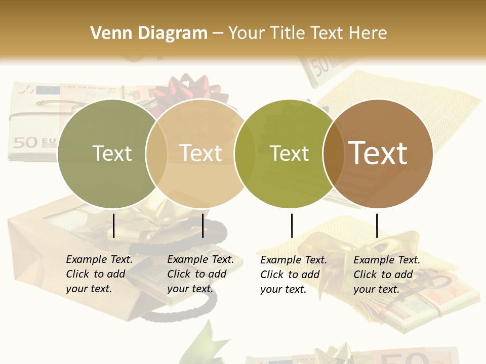 Billets Paquet Ornement PowerPoint Template
