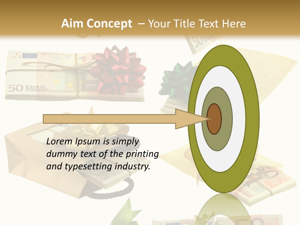 Billets Paquet Ornement PowerPoint Template