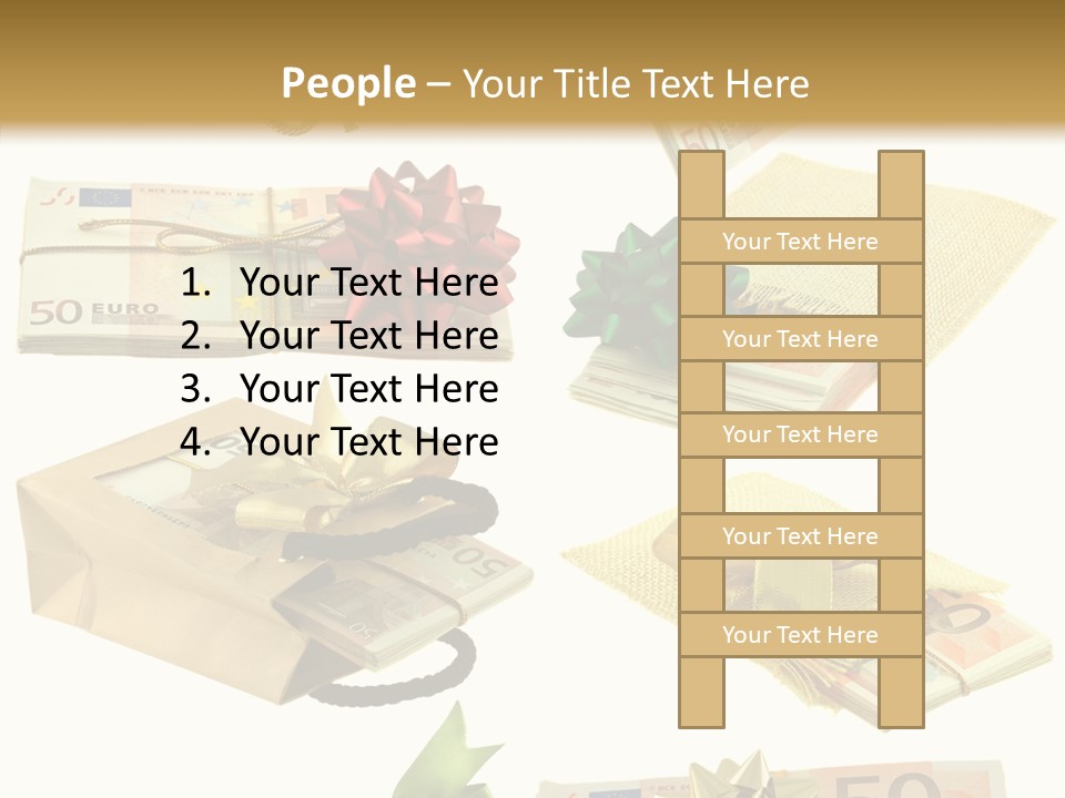 Billets Paquet Ornement PowerPoint Template