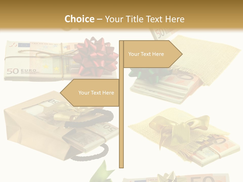 Billets Paquet Ornement PowerPoint Template