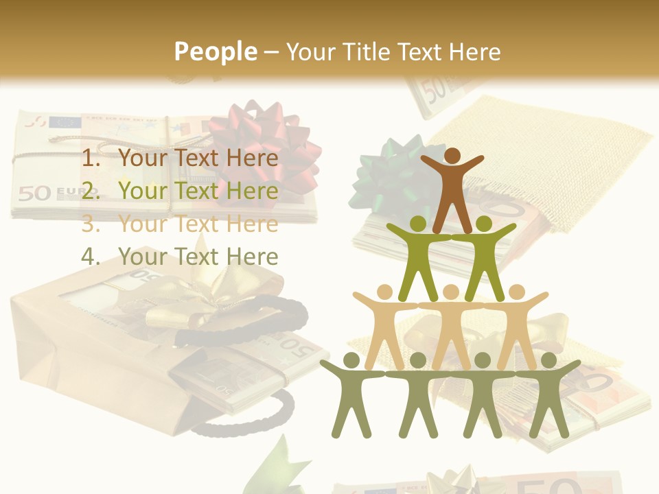 Billets Paquet Ornement PowerPoint Template