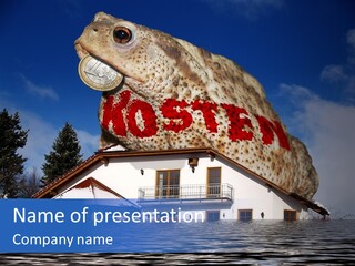 Familie Menschlich Hochwasser PowerPoint Template