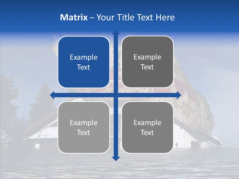 Familie Menschlich Hochwasser PowerPoint Template