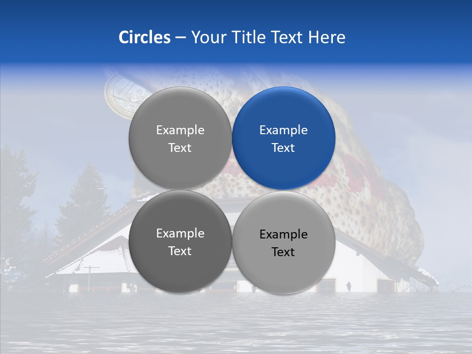 Familie Menschlich Hochwasser PowerPoint Template