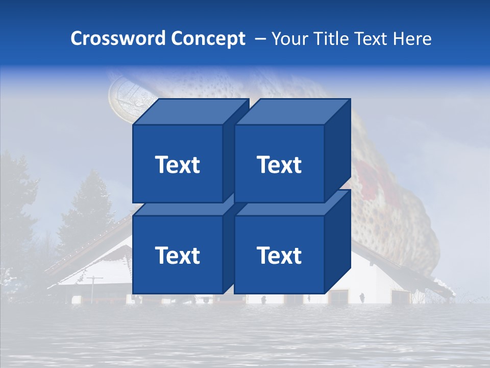 Familie Menschlich Hochwasser PowerPoint Template