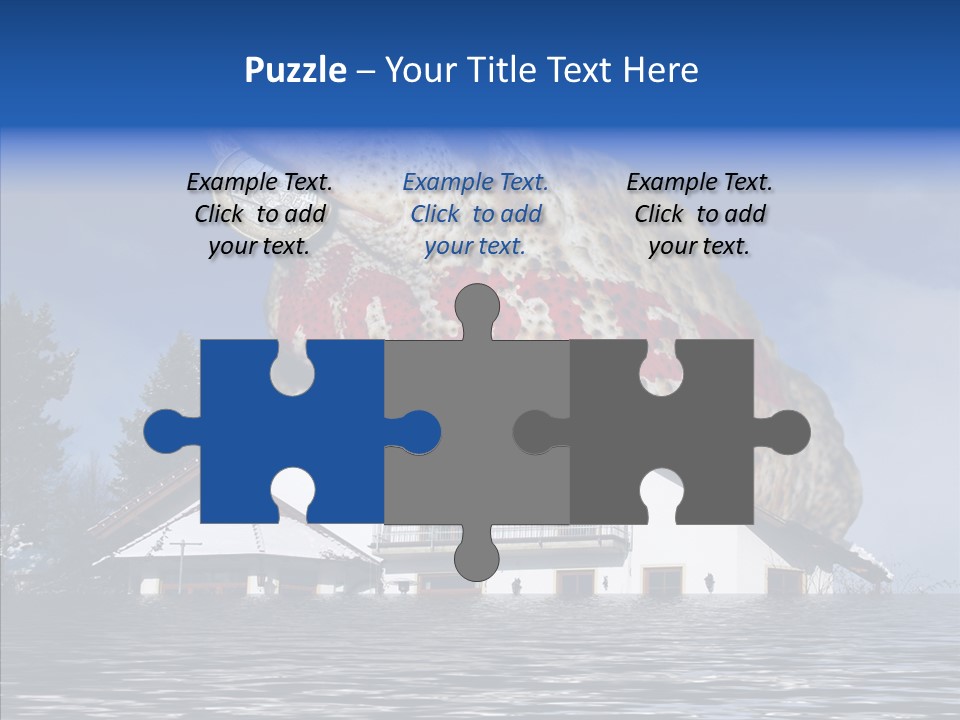 Familie Menschlich Hochwasser PowerPoint Template