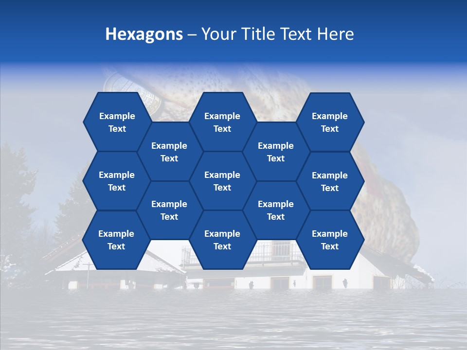 Familie Menschlich Hochwasser PowerPoint Template