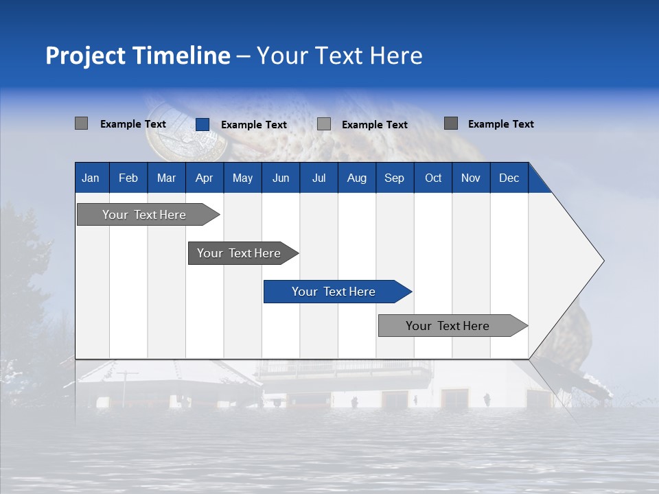 Familie Menschlich Hochwasser PowerPoint Template