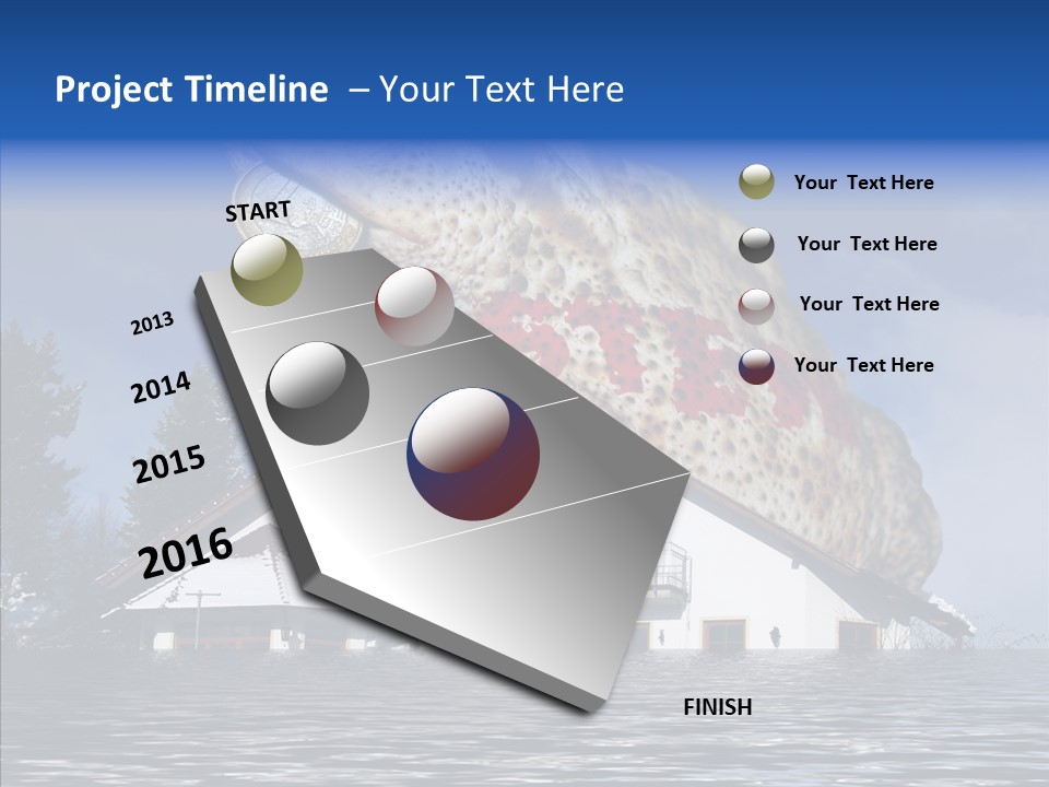 Familie Menschlich Hochwasser PowerPoint Template