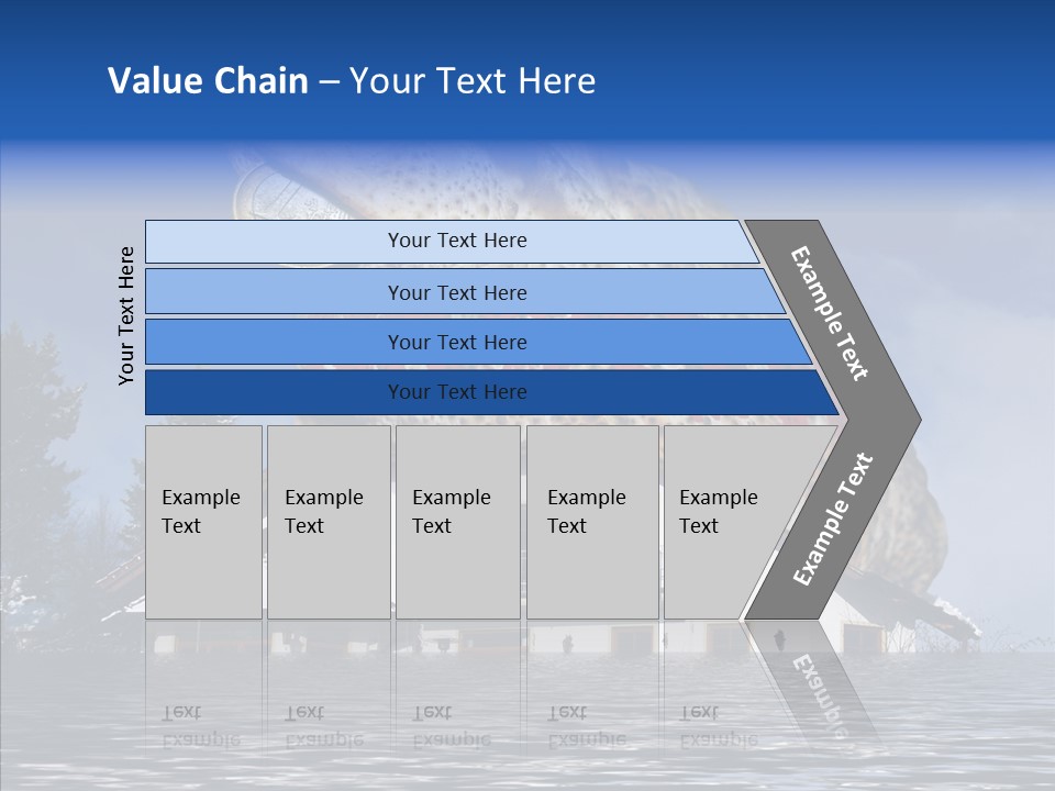 Familie Menschlich Hochwasser PowerPoint Template